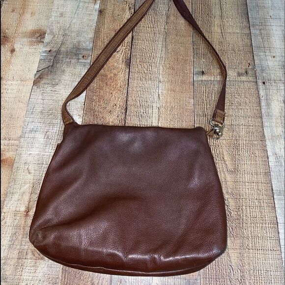 Stefania Italy brown pebbled soft leather shoulder bag - Picture 5 of 13